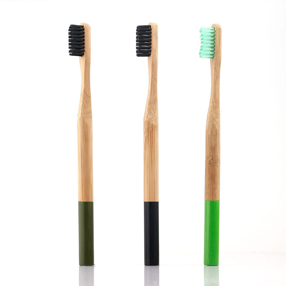 Organic Charcoal OEM Biodegradable Teeth Clean Care bamboo wood toothbrush natural