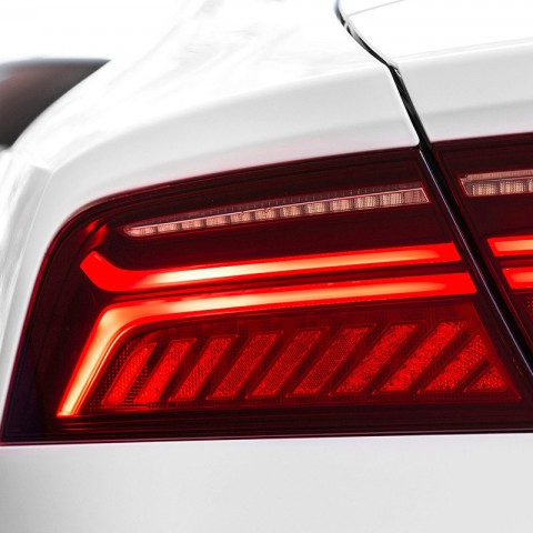 Светодиодный задний фонарь для Audi A7, 2011 ~ 2017 лет, светодиодный задний фонарь красного и белого цвета