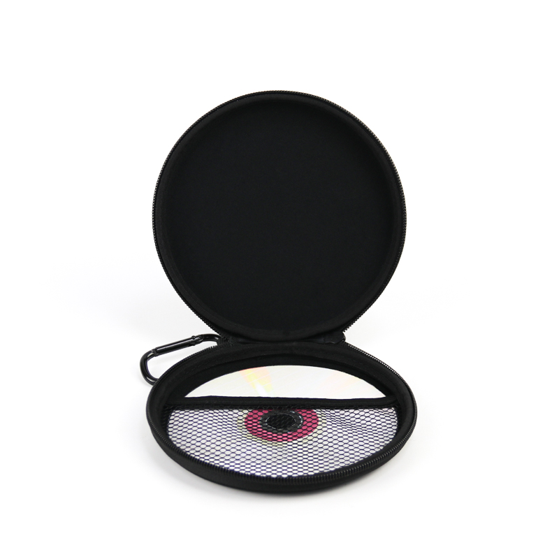 Zipper Closure Portable Hard Red Fashion DVD/VCD Storage Case Shockproof Hard EVA CD Case Handy Carry Box Portable EVA CD Case