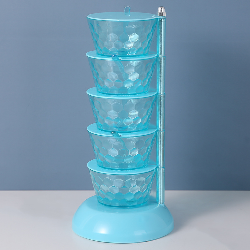 96-13 Spice Rack Kitchen Crystal Vertical RotatableSupplies Factory Direct Sales
