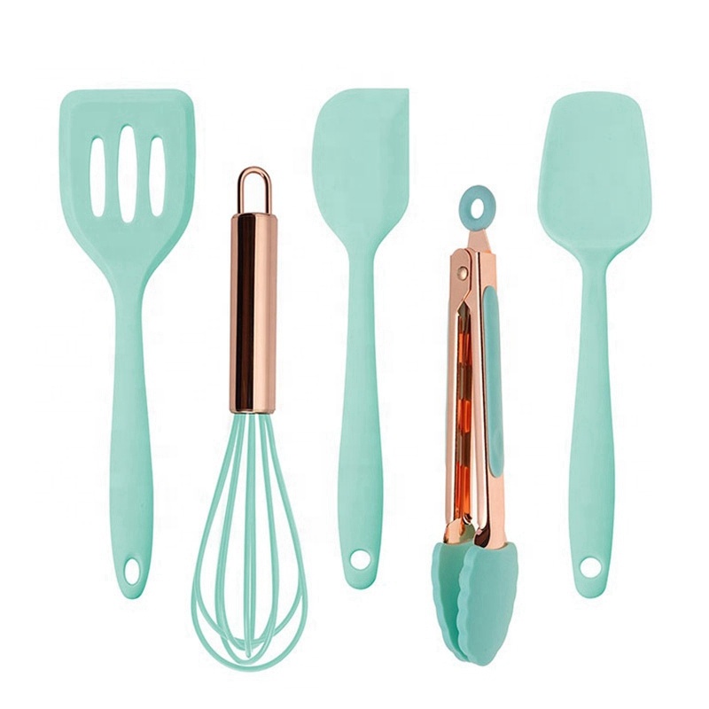 China Factory Seller Kitchen 6 Pieces Silicone Accessories Utensils Cookware Sets