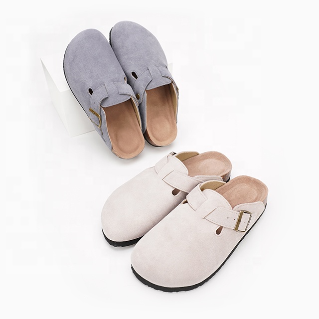 designer slides famous brand Warmlab flat heel leather indoor luxury summer house eva cork women's slippers