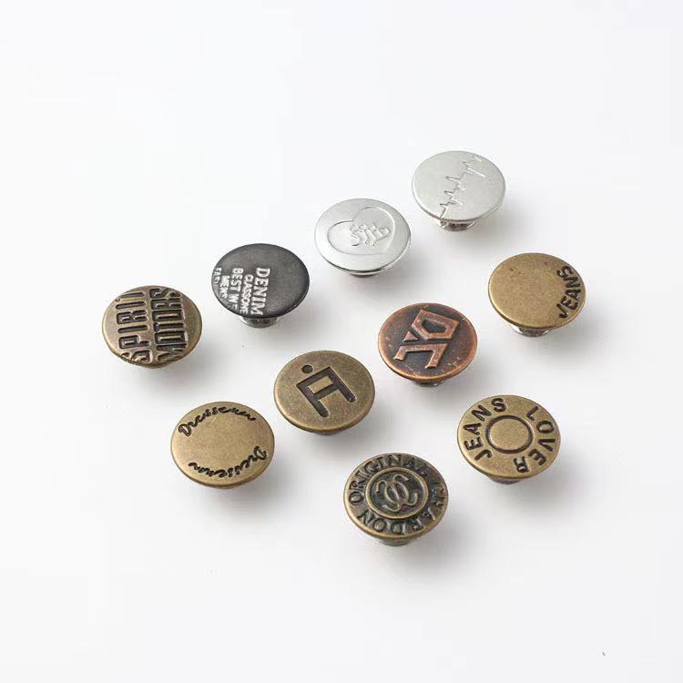 Factory wholesale coats jeans shirts metal buttons Four buttons support customization