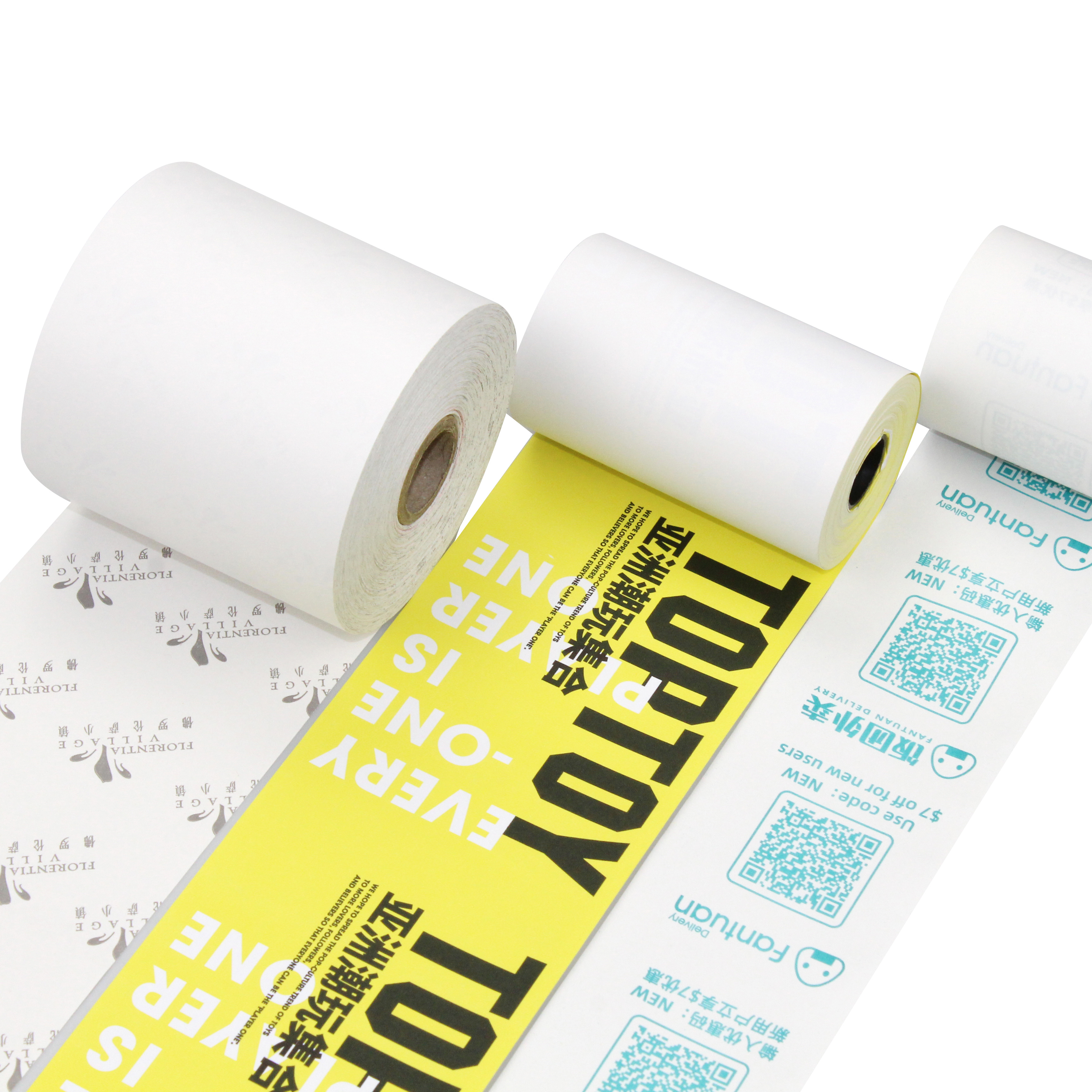 factory direct thermal paper Hot Selling High Quality Smooth Thermal Paper Till Rolls 80mmx80mm For Atm Pos Fax Machine Receipt