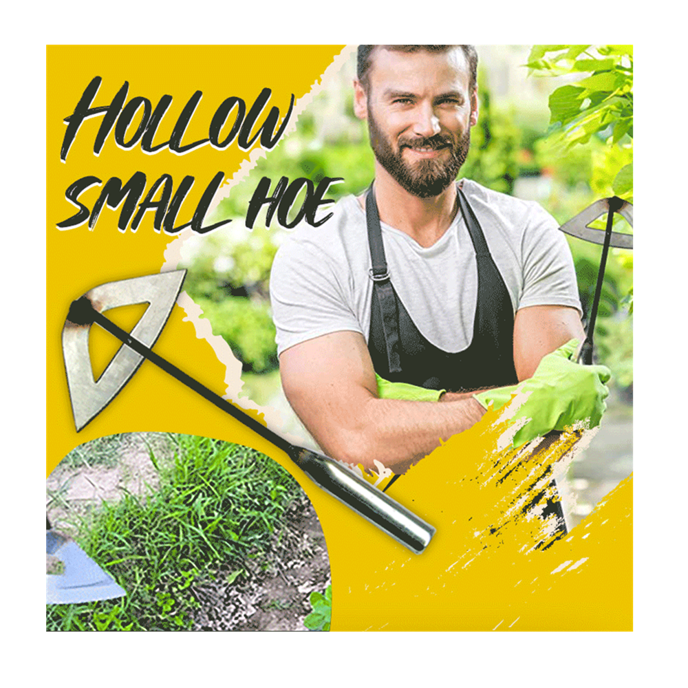 Small All-steel Hardened Hollow Hoe Weeding Rake Planting Vegetable Farm Garden Agriculture Tool
