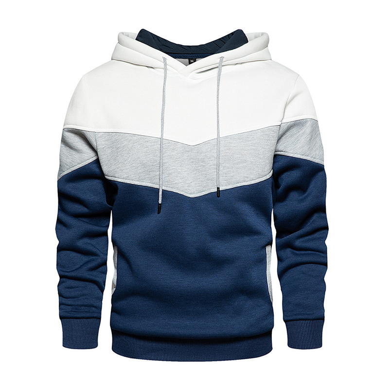Wholesale Custom Cut and Sew Patchwork Multi Color Block Hoodie Winter Street Wear Casual Men Sports Pullover HoodiesSweatshirt