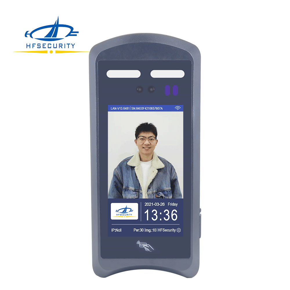 HFsecurity HF-RA05Plus металлической текстурой по индивидуальному заказу appe Android 8,1 сенсорный экран камеры мульти аппарат для распознавания лиц посетителей системы
