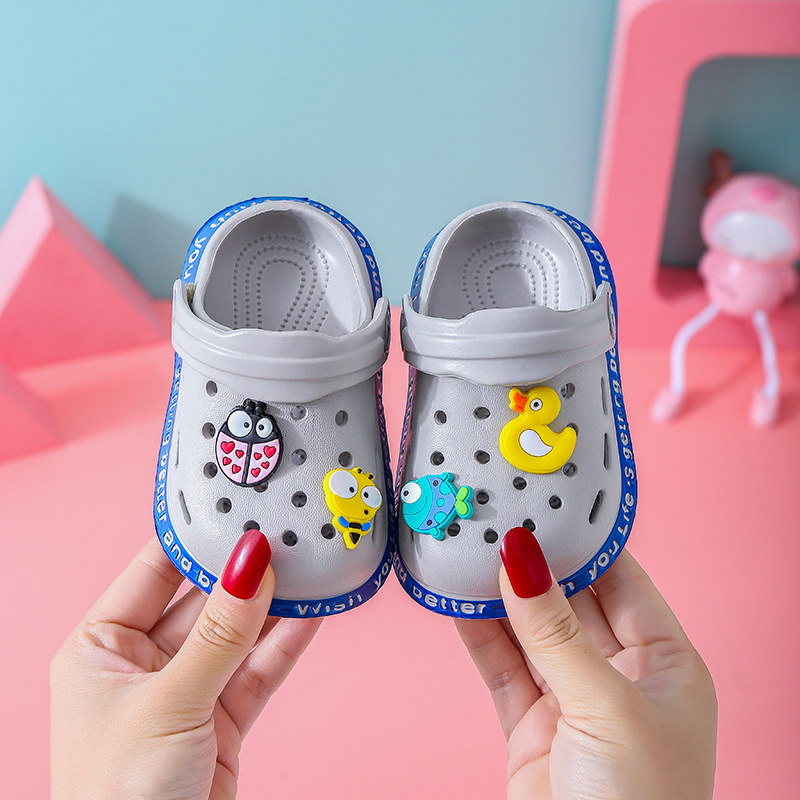TX 2021 summer custom EVA lovely cute cartoon figure anti-slip slipper slip on soft baby sandals kids garden shoes clogs & mules