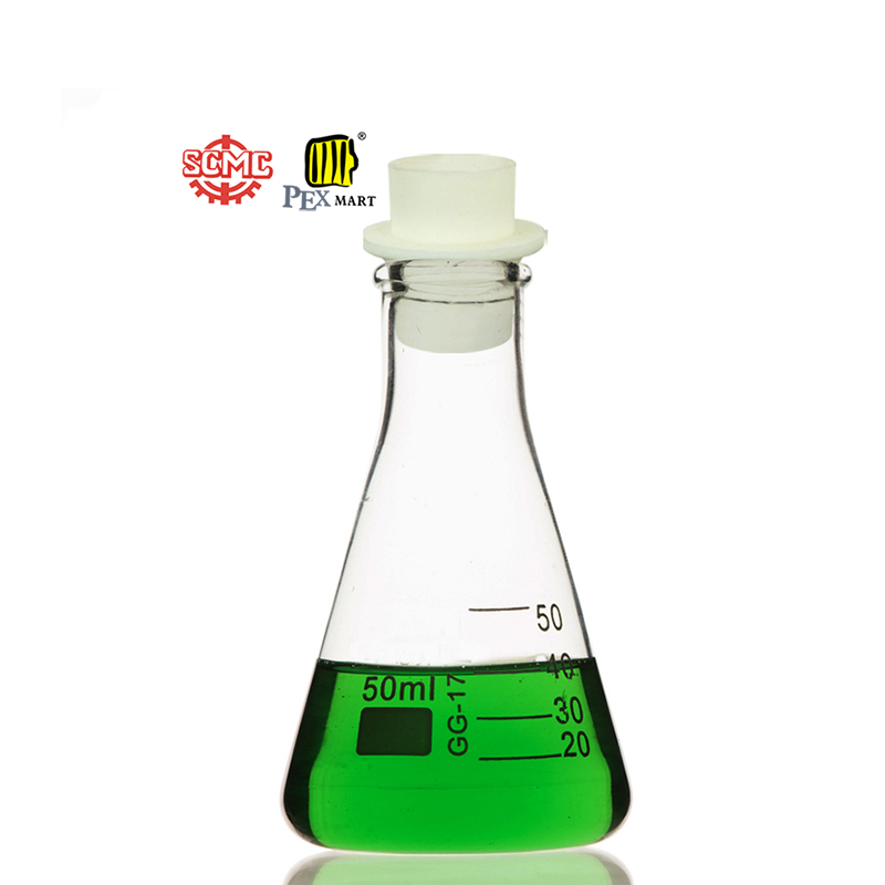 Узкогорлые стеклянные колбы Erlenmeyer, объем 50 мл