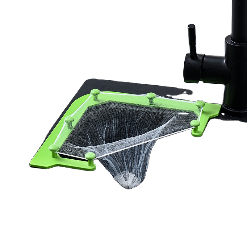 Kitchen sink filter net triangle hanging net drain rack basket special filter leftovers soup filter net sink vegetable washing