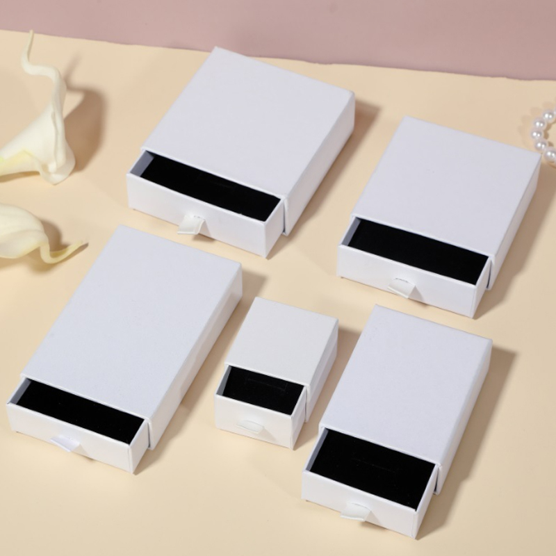 Manufacturer Suppliers Custom Multi-Drawer Stackable Folding Gift Sliding Cardboard Storage Drawer Boxes With Handle