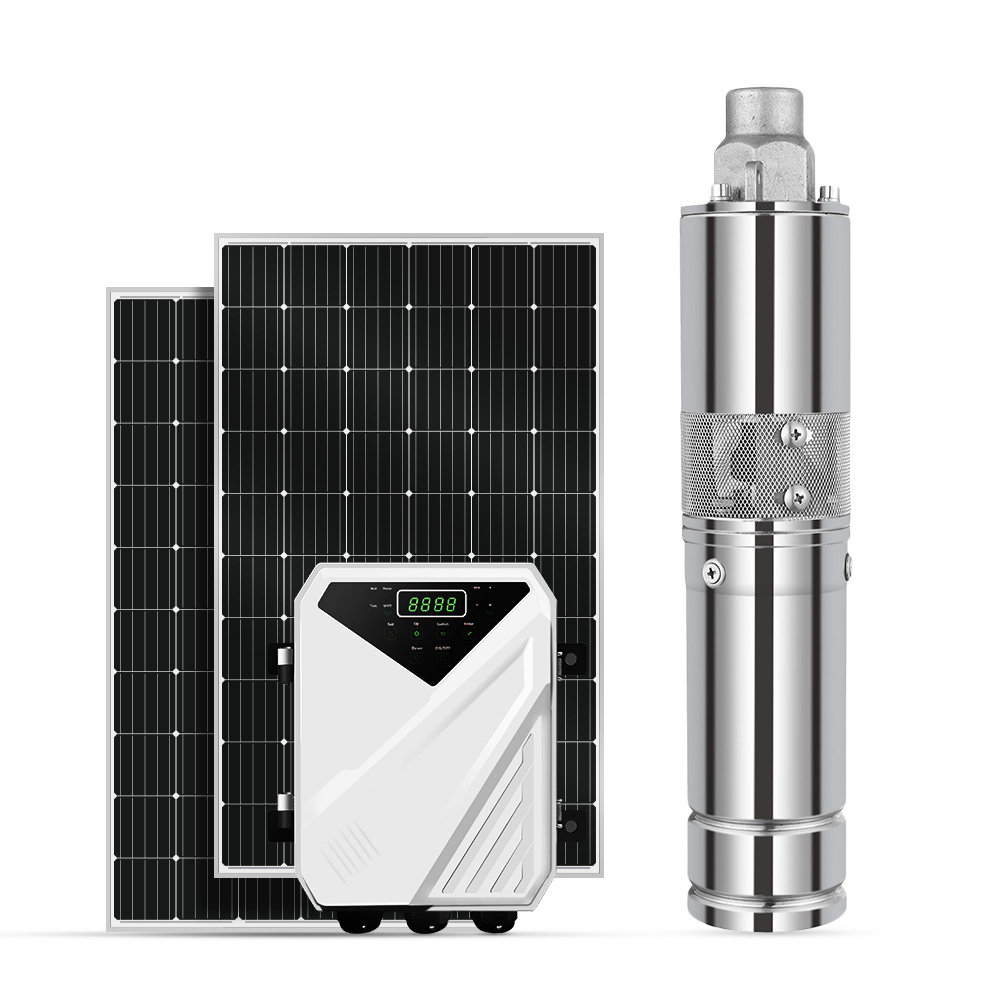 Sunpal Солнечный водяной погружной насос 3 дюйма Диаметр 1.5Hp центробежный электрический подземный