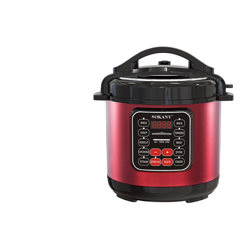 sokany2402 High Quality Household Electric Pressure Cooker Stainless Steel Multi 5L Capacity Pressure Pot Cookers
