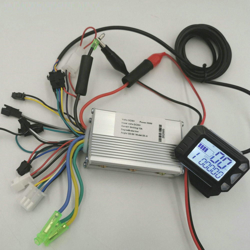 ЖК-дисплей S5 с рычагом переключения передач + 36v48v250w350w контроллер для электрического скутера, электровелосипеда, скейтборда, MTB ATV Инструмент