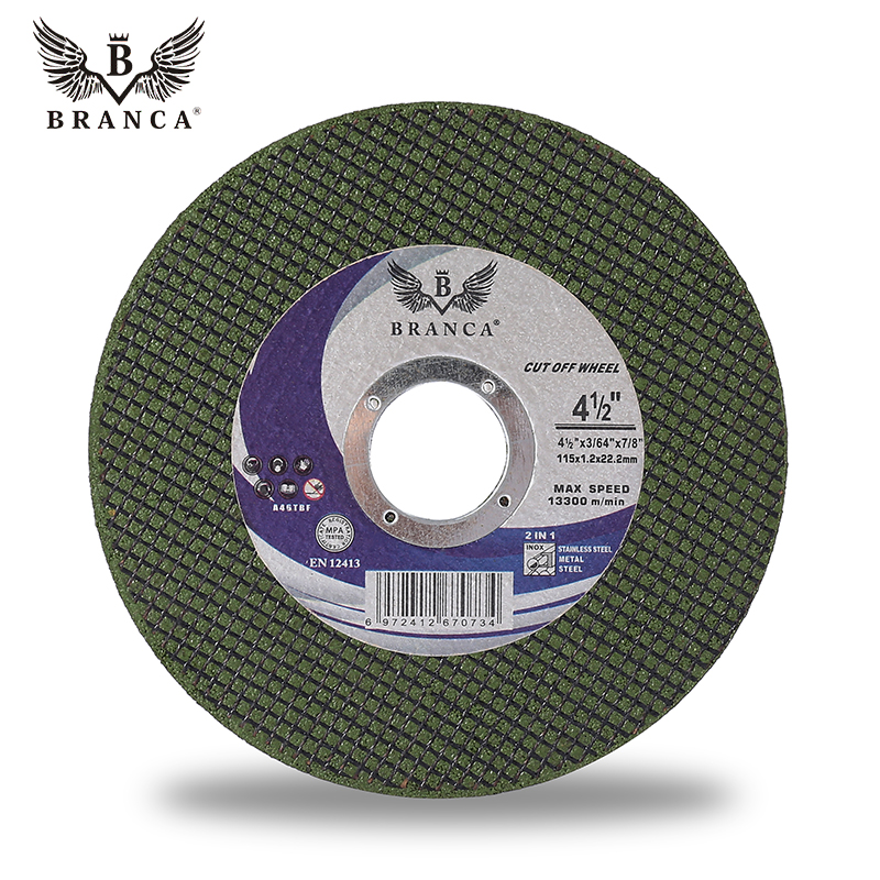 Прямая продажа с завода BRANCA, горячая Распродажа, стальной режущий диск 115x1,2x22,2 мм 4,5 дюйма