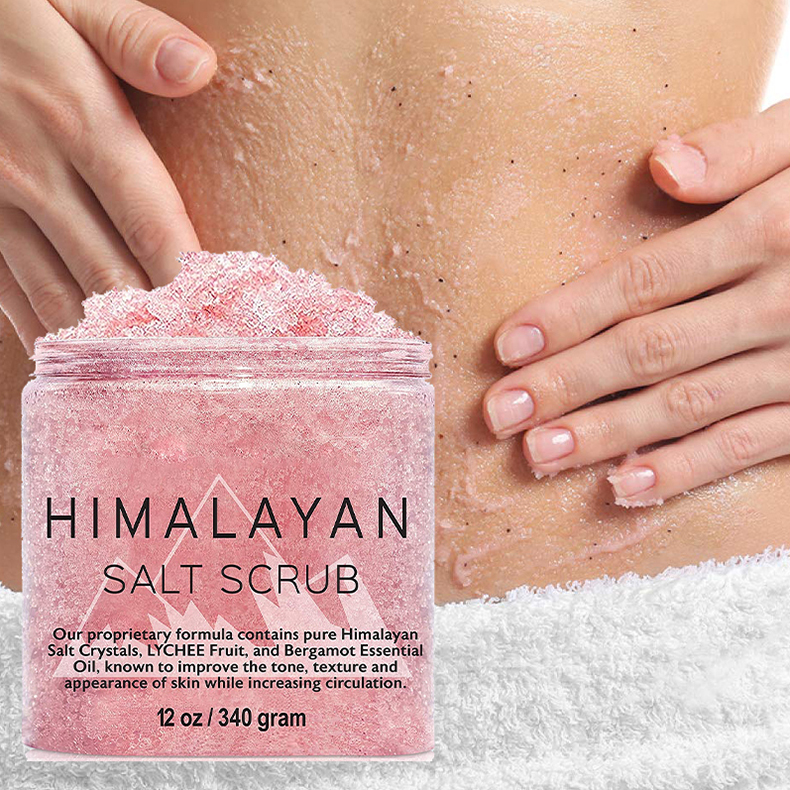Natural Himalayan Salt Scrub Exfoliante Facial Foot Hand Care Deep Cleansing Whitening Body Scrub