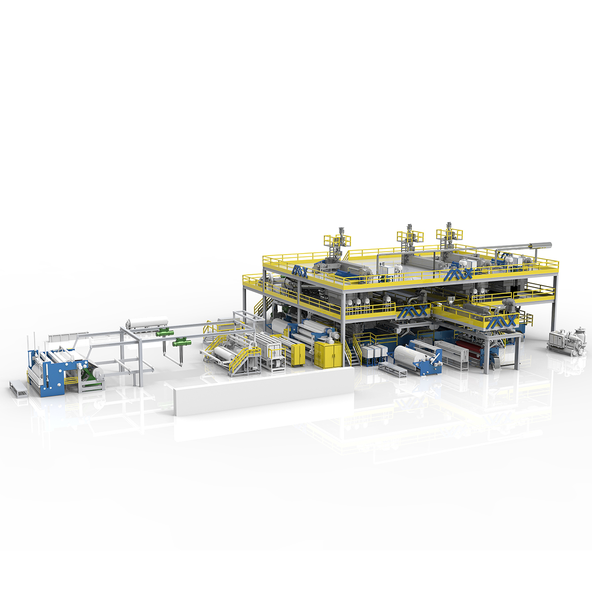 China Gold Supplier New Meltblown Nonwoven Fabric Cloth Machine Pp Spunbond Melt Blown Fabric Machine For N95mask
