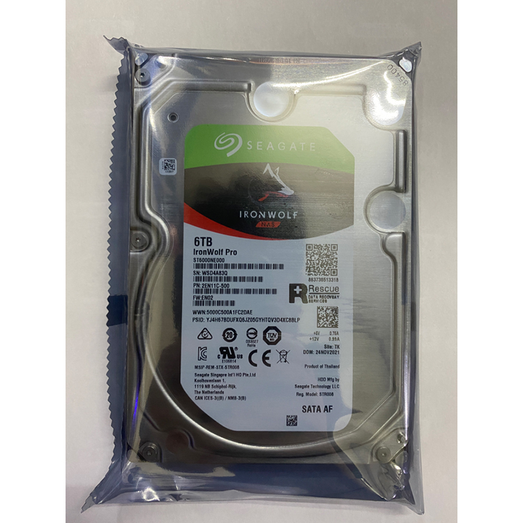 6 ТБ NAS жесткий диск 7200 об/мин 256 Мб кэш-память CMR SATA 6,0 ГБ/сек. 3,5 "Внутренний жесткий диск ST6000NE000