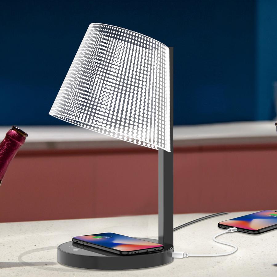 Волшебный датчик rgb зарядка Регулируемая человеческая интеллектуальная светодиодная лампа настольная лампа с беспроводным зарядным устройством