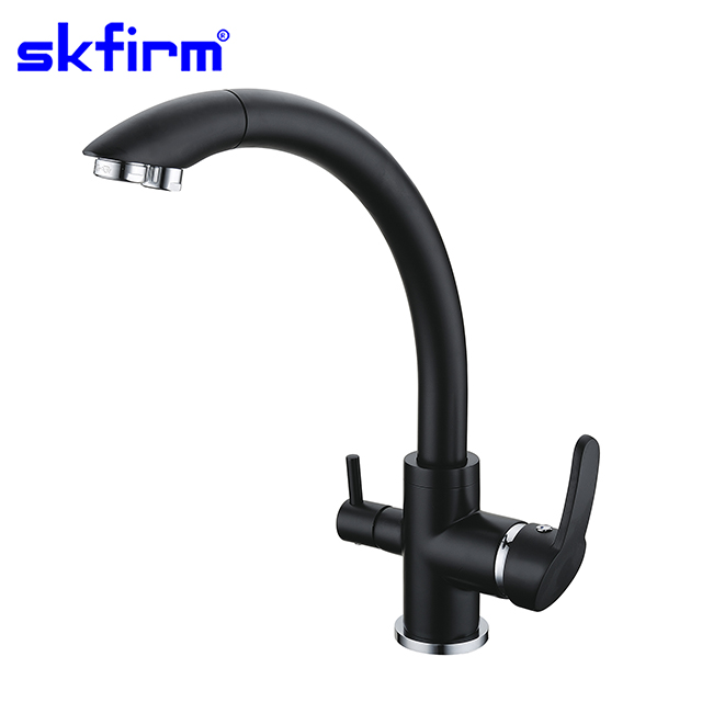 Черные Кухонные краны Triflow, столешница, фильтрация воды, смеситель SK-3305
