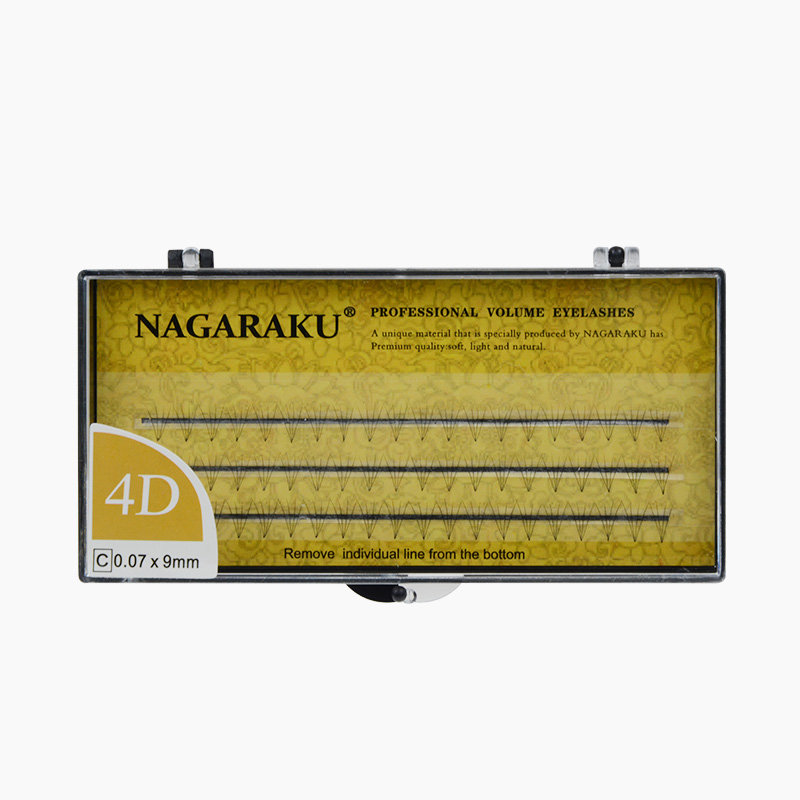 Накладные ресницы NAGARAKU 4D, ресницы для наращивания, готовые ресницы