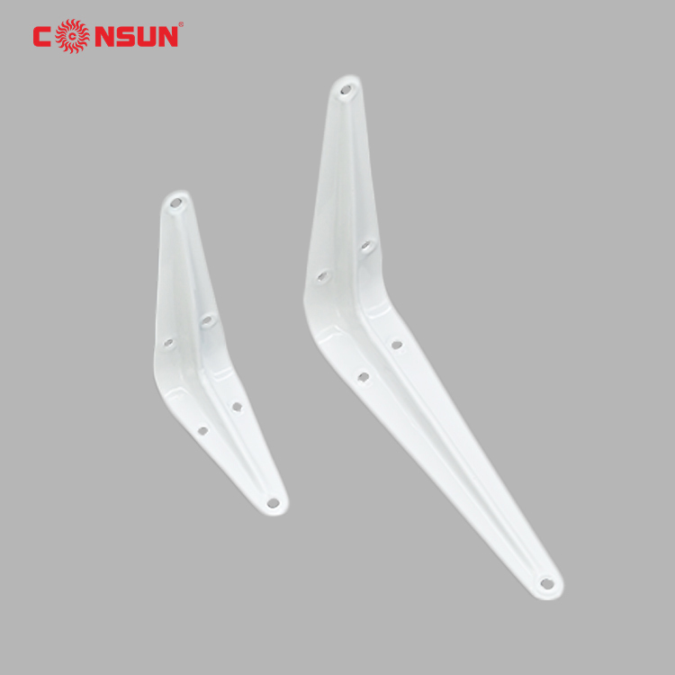 Heavy Duty Folding Wall Mounted Shelf Bracket, CONSUN Triangle Storage Kitchen Cabinet Shelf Bracket