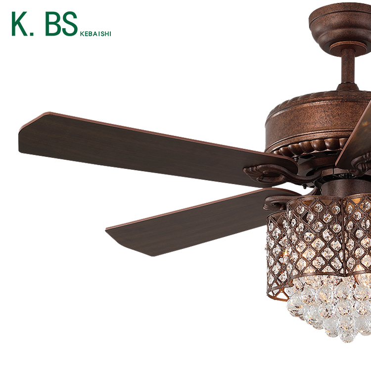Surface Mounting Type 52Inch Remote Control Decorative Home Restaurant Led Ceiling Fan With Light