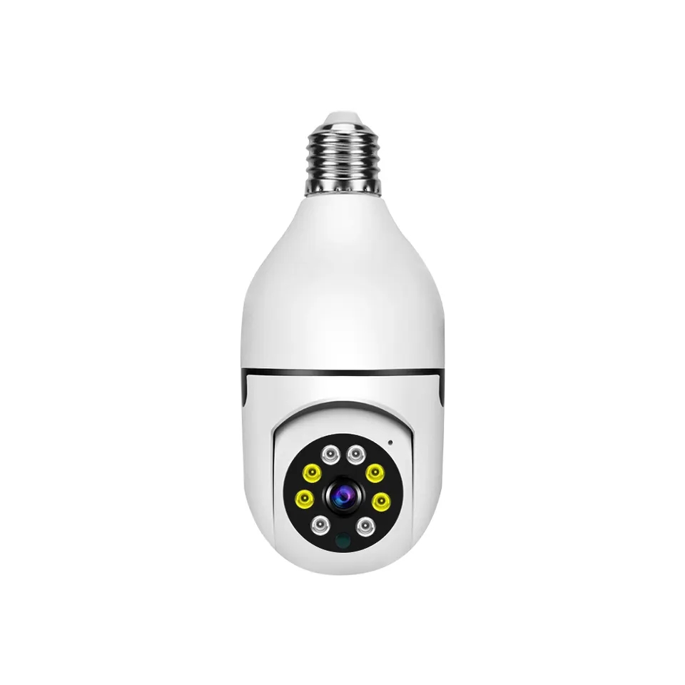 Горячая Распродажа панорамная лампа 360 градусов 1080P HD Беспроводная PTZ Wifi умная домашняя камера видеонаблюдения