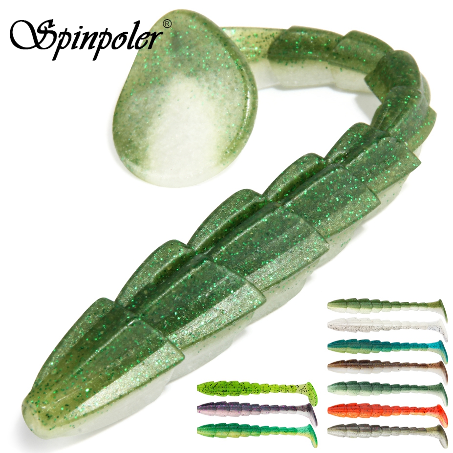 Spinpoler весло хвост плавающие приманки рыболовные приманки 7 см и 9 см; 11,5 см червь Шад мягкая пластиковая искусственная приманка для бас-гитара соленой воде, так и в пресной