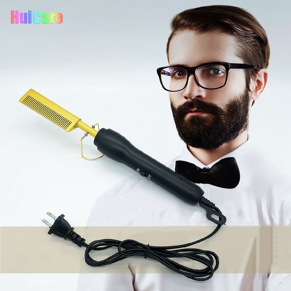 Hot Heating Comb Styler Hair Straightening Brush Straightener Hair Straight Electric Hot Comb