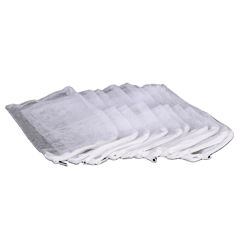 10pcs White Aquarium Mesh Bag Aquarium Pond Filter Net Bag For Bio Ball Carbon Media Ammonia Aquarium Fish Tank Isolation Bag
