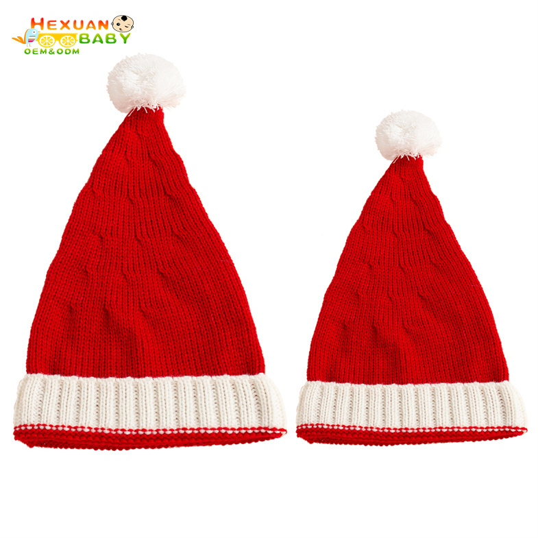 2021 wholesale chirstmas warmful wool hat knitted hats beanie for adults and baby