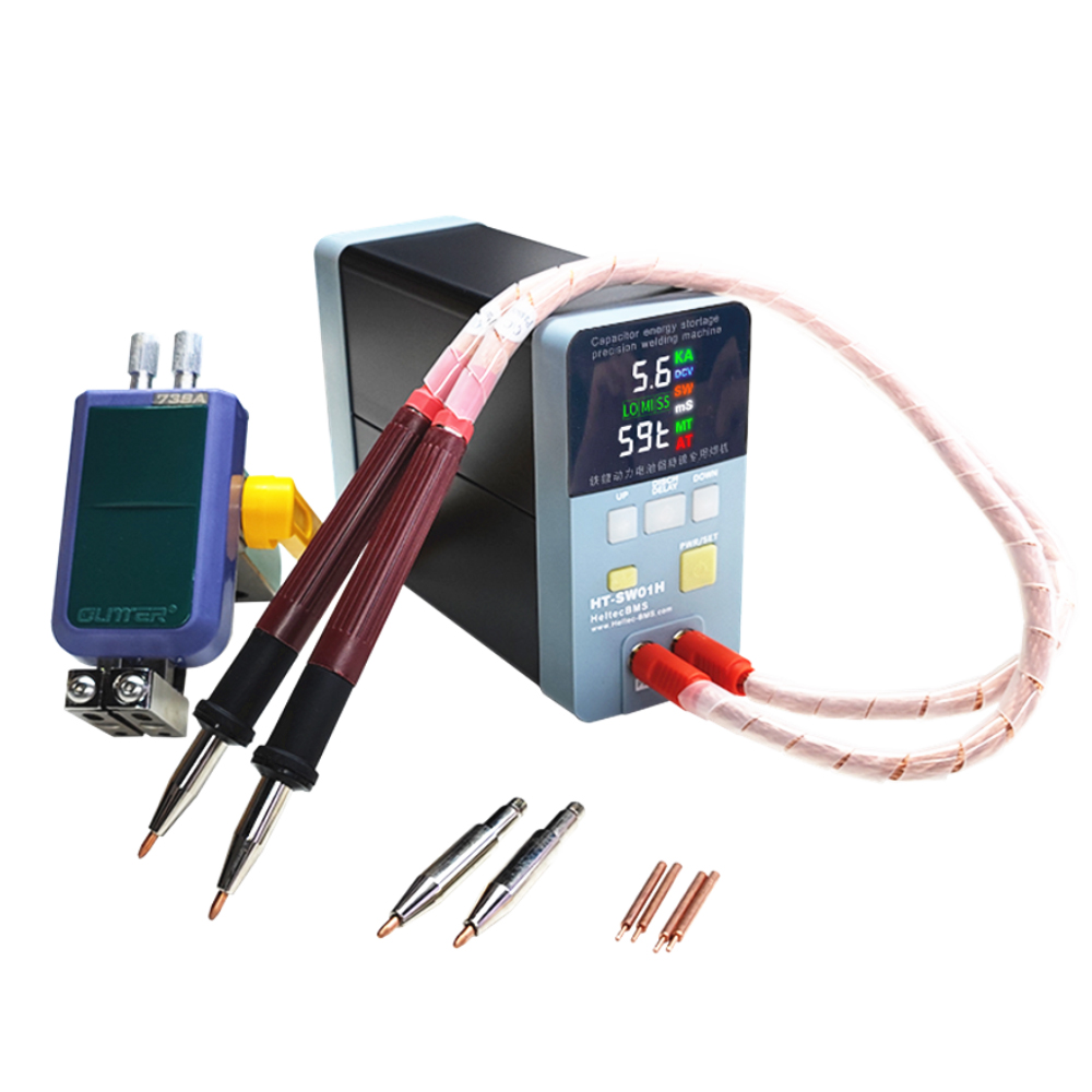 HT-SW01H DIY машины для точечной сварки батареи сварочный аппарат с индикатором для 0,3 мм 0,5 мм никель/нержавеющая сталь THK 12KW 19.8KW