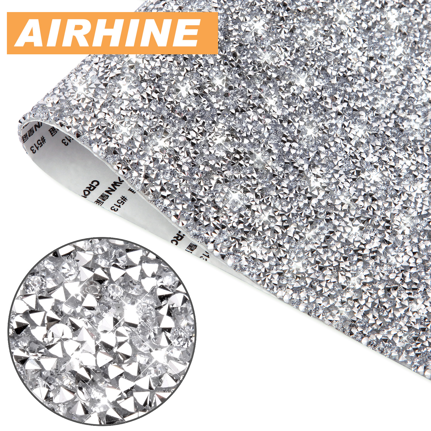 AIRHINE Bling Crystal Resin Rhinestones Sticker Sheet