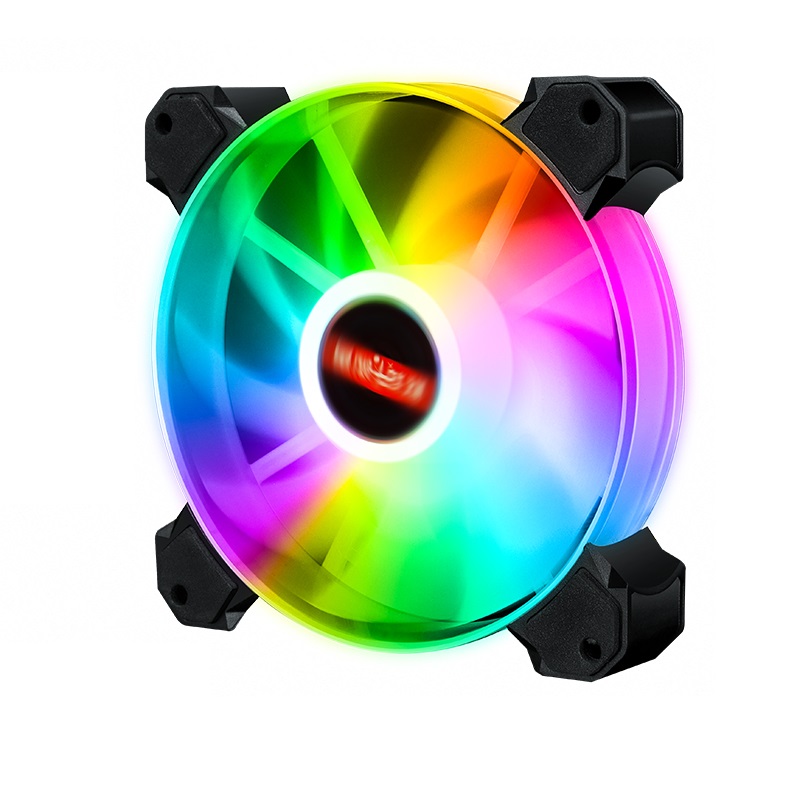 Оптовая продажа, Лидер продаж, игровой RGB вентилятор 120 мм для корпуса ПК, охлаждающий вентилятор с RGB светодиодными лампами, Новый радиатор ARGB, многоцветные вентиляторы