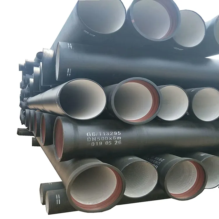 Large stock ISO 2531 K9 class ductile iron pipe engineering pipe with best price