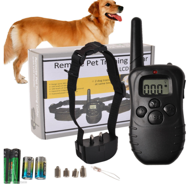 Ошейник для собак с электрошоком PET888, регулируемый ошейник против лая со звуком и током