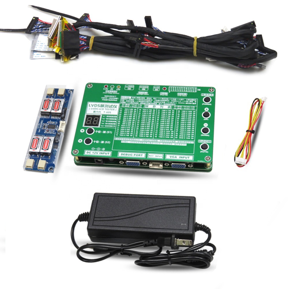 The 6th Generation laptop TV/LCD/LED Test Tool LCD Panel Tester Support with 7- 84" w/ LVDS Interface Cables