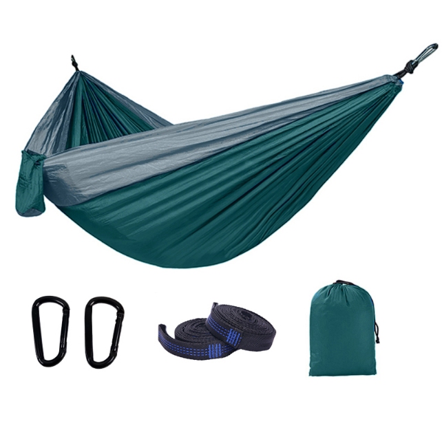 2021 Outdoor Camping Hammock Lightweight Nylon Portable Ripstop Hammock