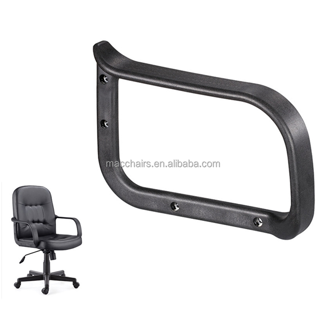 Office Swivel Chair Parts PP Cadeira Armrest Chair Furniture Parts Black Modern Waiting Room Chairs for Sale 3 Years