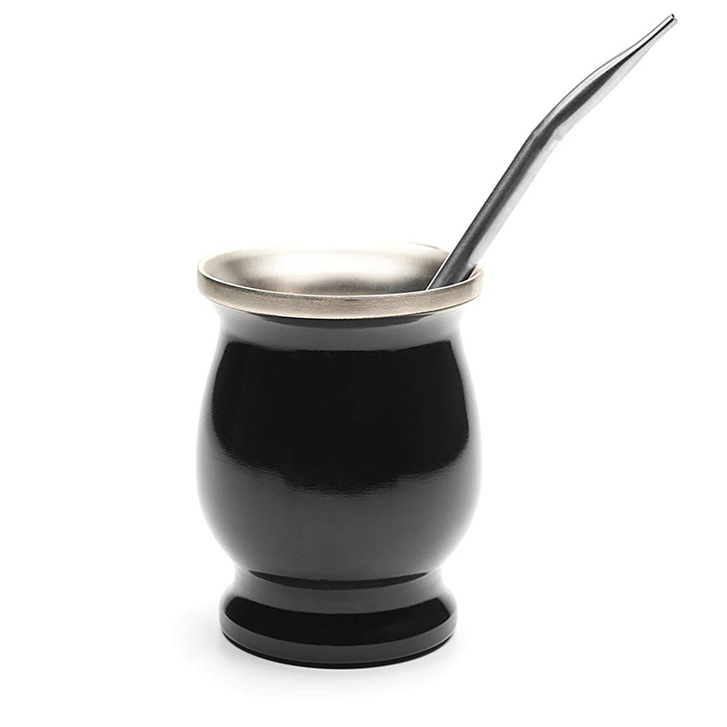 Горячая продажа yerba mate, чашка gourd с двойной стенкой 304 из нержавеющей стали с соломинкой bombilla/