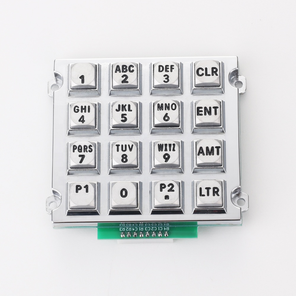 Custom16 key 4*4 цинковый сплав водонепроницаемый взрывозащищенный металлический матричный диспенсер для топлива клавиатура