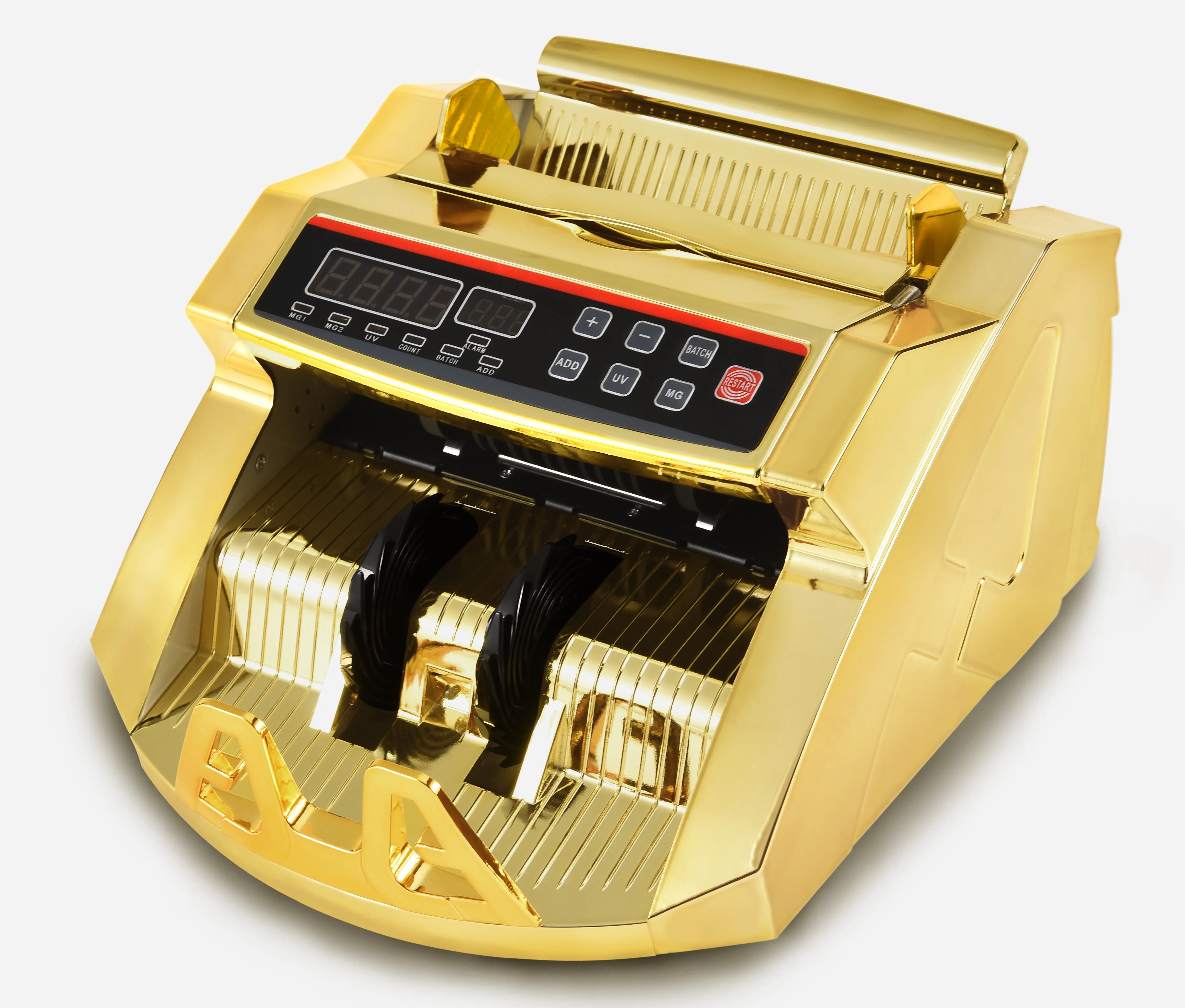 Money counting machine gold-plated bill counter