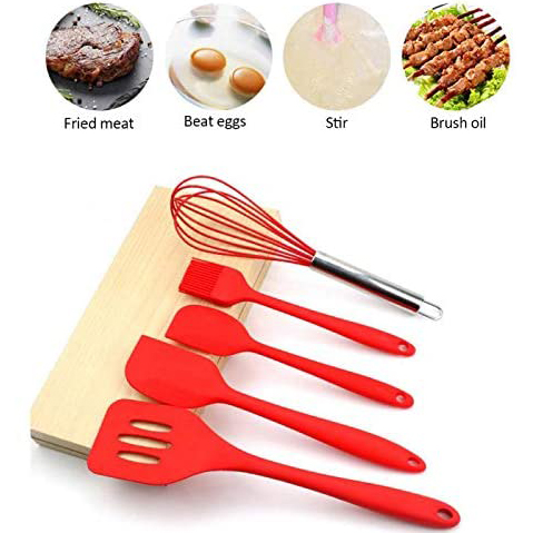 customized 5pcs silicone kitchen utensil set kitchen appliances cooking utensils set kitchen appliances cooking utensils set