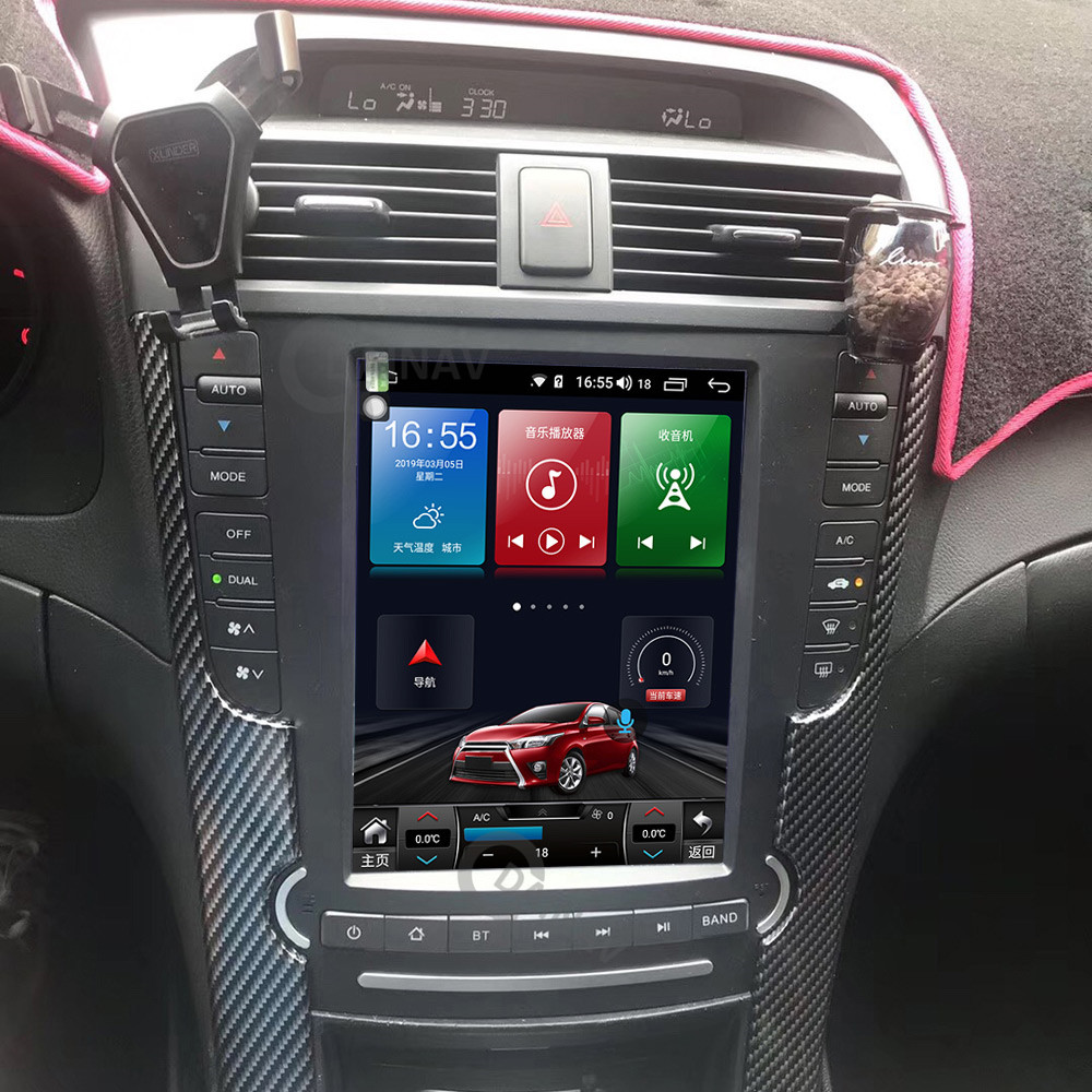 Автомагнитола с вертикальным экраном для Honda acura TL 2004 2005 2006 2007 2008, автомагнитола с GPS-навигацией, мультимедийным DVD-плеером