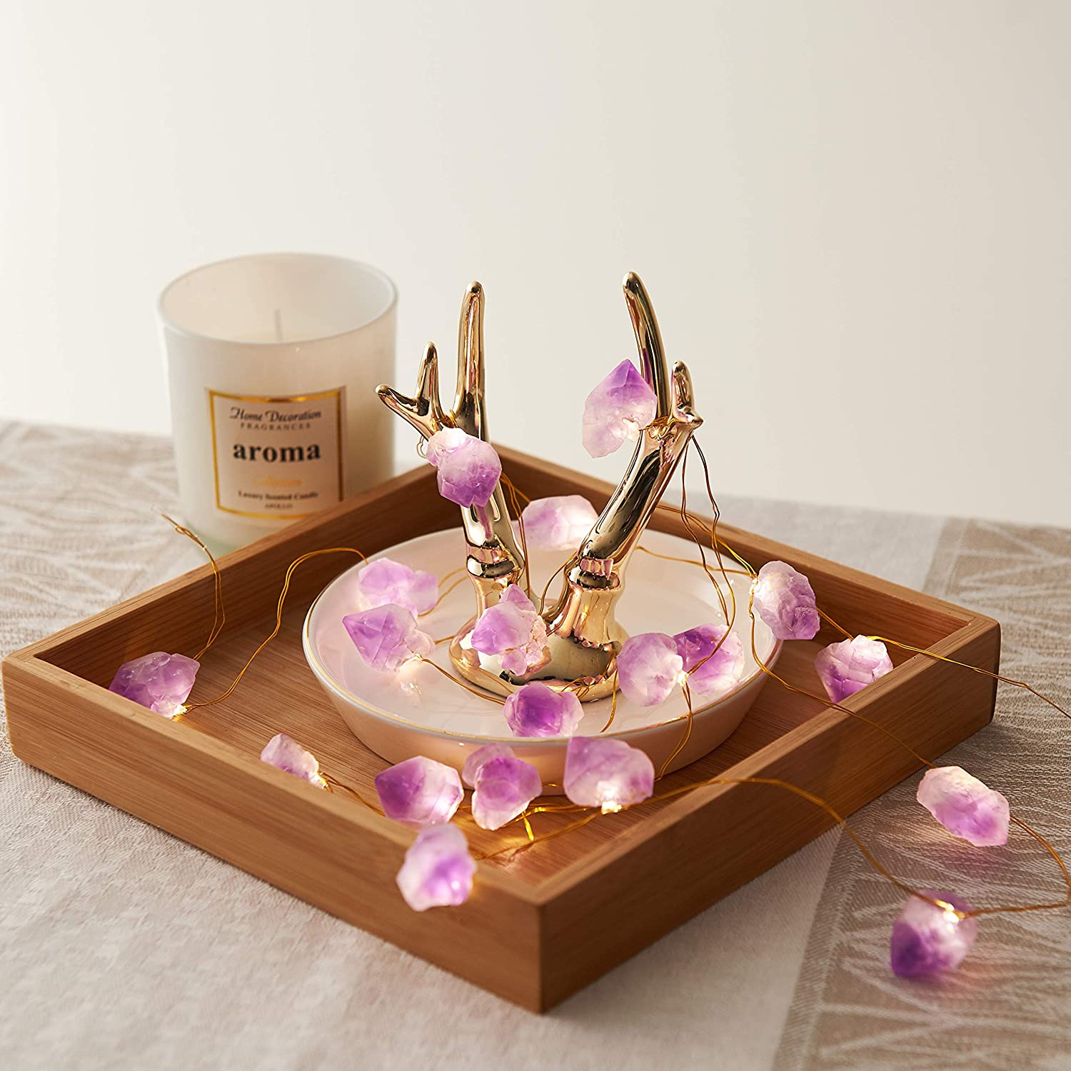 Wholesale Luxury Fashionable Crystal Table String Light For Home Decor