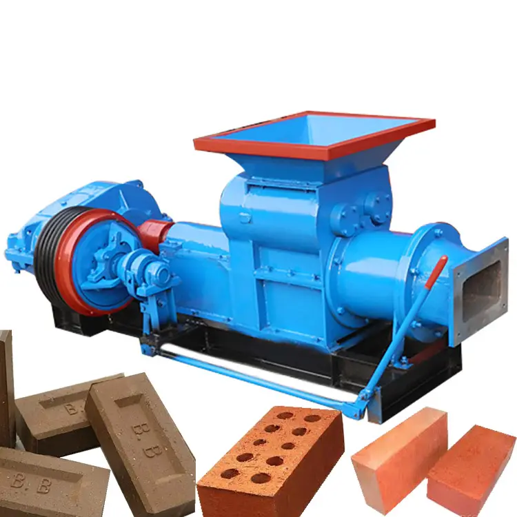 Semi Automatic Small mud bricks extruder maker Price soil red clay brick making machinery