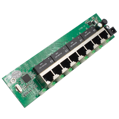 Customized 8 Port 10/100Mbps Ethernet switch PCBA Card Unmanaged Switch Board Network Lan Switch PCBA Module