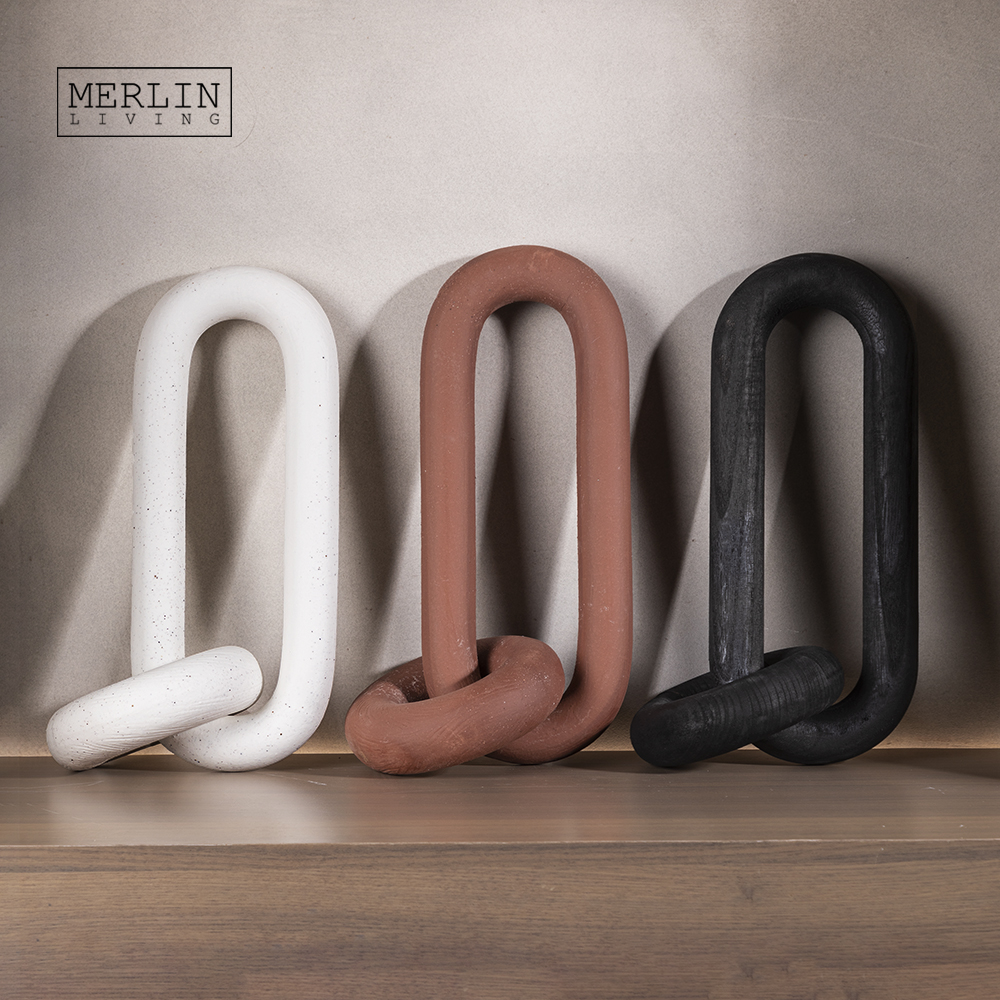 Merlin Living Nordic Home Decoration Large Ring Buckle Table Decoration Ornament For Ceramic Decoration