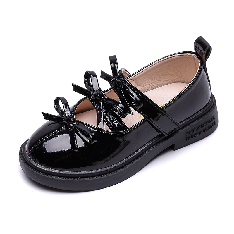 Wholesale New Arrival Beautiful Fancy Bow Dress Party Jane Shoes Soft Bottom Non-slip Retro Single Shoes